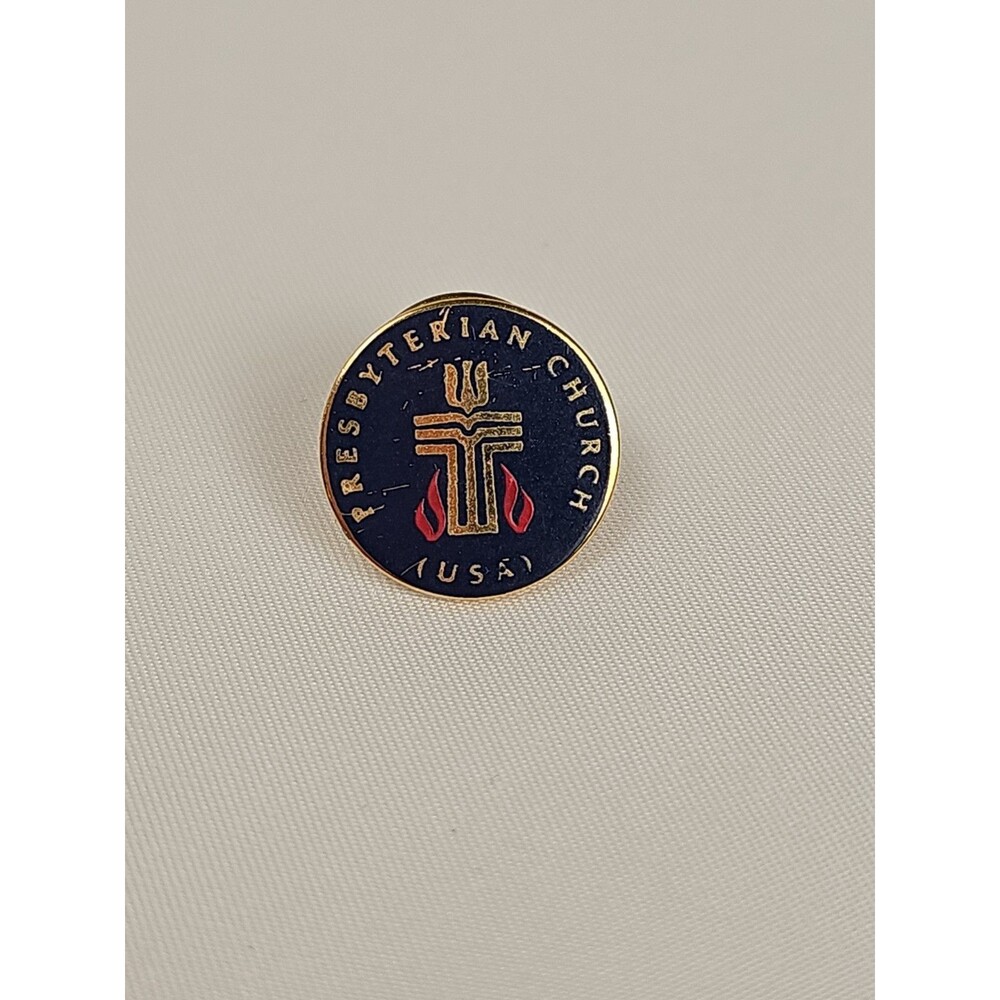 Presbyterian Church USA Logo Seal Lapel Pin Religious Christian PCUSA Vintage